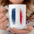 Vintage France Distressed Flag Illustration Graphic s コーヒーマグ 面白い贈り物