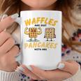 Waffles Are Just Pancakes With Abs Breakfast ワッフル愛好家 コーヒーマグ 面白い贈り物