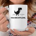 You Are Offline T-Rex 恐竜のラン ピクセルアート 恐竜ゲーム コーヒーマグ 面白い贈り物