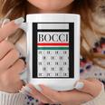 【バックプリント・背中側】Bocci ぼっち ロゴ 総柄 イタリア国旗風【変なtシャツ】陰キャ ブランド パロディ 面白 コーヒーマグ 面白い贈り物