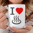 【バックプリント・背中側】アイラブ・温泉 マーク お風呂 銭湯 記号 お土産 旅行 ハート スタッフ 面白い コーヒーマグ 面白い贈り物