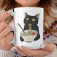 おもしろ猫 食べる 麺 ラーメン 日本猫 食べる 麺 コーヒーマグ 面白い贈り物