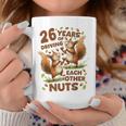 お互いの運転26年 ナッツ26周年 結婚26周年 コーヒーマグ 面白い贈り物