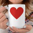 かわいい赤ミニマリスト ハート コーヒーマグ 面白い贈り物