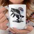 アライグマ アニマルモチーフ ムーンアート アニマルプリント アライグマ コーヒーマグ 面白い贈り物