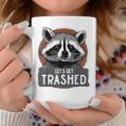 アライグマコスチュームtシャツ グルービー Let's Get Trashed コーヒーマグ 面白い贈り物