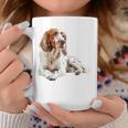 イングリッシュセッター 犬 モチーフ ペット アートワーク イングリッシュセッター コーヒーマグ 面白い贈り物