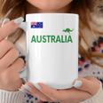 オーストラリア 国旗 カンガルー サッカー ラグビー フットボール 水泳 応援 コーヒーマグ 面白い贈り物
