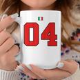 カレッジ 04 ナンバー スタイル ヴィンテージ イタリア国旗 コーヒーマグ 面白い贈り物