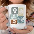 キッズ 9歳の男の子サイクリスト9歳の誕生日バイクマウンテンバイク コーヒーマグ 面白い贈り物