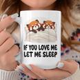 キュートなレッサーパンダ If You Love Meleep パジャマ コーヒーマグ 面白い贈り物