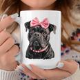 コケット ボウケーン コルソ 犬 ママ ピンクリボン 女の子 コーヒーマグ 面白い贈り物