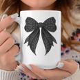 コケット リボン ブラック グレー チーター ヒョウ柄 女の子 ママ コーヒーマグ 面白い贈り物
