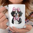 コケットボウ バーニーズマウンテンドッグ ママピンクリボンガール コーヒーマグ 面白い贈り物