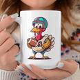 サンクスギビング かわいい七面鳥 アメリカンフットボール ボーイズ キッズ コーヒーマグ 面白い贈り物