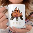 タキビ 焚き火 たきび キャンプ イラスト かわいい おもしろ キャンプグッズ コーヒーマグ 面白い贈り物