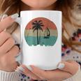 トロピカル ビーチ ヤシの木 ヴィンテージ レトロ 70年代 80年代 航海 コーヒーマグ 面白い贈り物