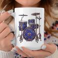 ドラム ドラマー ドラミング ドラム 長袖tシャツ コーヒーマグ 面白い贈り物