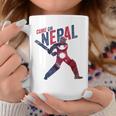 ネパールクリケットジャージ 2024 ネパール国旗サポーター クリケットファン コーヒーマグ 面白い贈り物