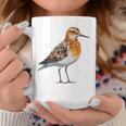 バフブレストのサンドパイパー幾何学模様のパッテンアート、かわいい鳥好き。 コーヒーマグ 面白い贈り物