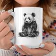 パンダ アニマルプリント グラフィック デッサン アート 絵画 パンダ コーヒーマグ 面白い贈り物
