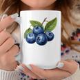 ブルーベリー愛好家のためのブルーベリーデザイン コーヒーマグ 面白い贈り物