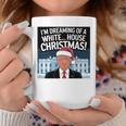ホワイトハウスのクリスマス・トランプ・ファニー・ホリデーを夢見ている 長袖tシャツ コーヒーマグ 面白い贈り物