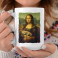 モナ・リザとオレンジ色の猫 面白いアートの絵 コーヒーマグ 面白い贈り物