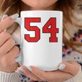 ラッキーナンバー54 クラシックカレッジアメリカン代表チームのファンプレイヤー コーヒーマグ 面白い贈り物