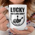 ラッキーボウリングシャツはボウラーのための面白い引用を洗わないでください コーヒーマグ 面白い贈り物