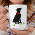 ラブラドールレトリバー 犬 イエロー ラボ テニスボール ギフト コーヒーマグ 面白い贈り物
