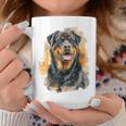 ロットワイラー 犬 モチーフ ペット アートワーク カラフル ロットワイラー コーヒーマグ 面白い贈り物