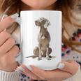ワイマラナー 犬 グラフィック ペット イラスト ワイマラナー コーヒーマグ 面白い贈り物