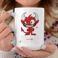 小さな悪魔 いたずらな小悪魔 長袖tシャツ コーヒーマグ 面白い贈り物