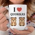 小さな赤ちゃんクオッカのユーモア動物は大好きです私はクオッカが大好きです コーヒーマグ 面白い贈り物