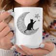 曼荼羅猫tシャツ レディース メンズ ユース 月と星 コーヒーマグ 面白い贈り物