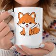 森のかわいい面白いキツネの子動物は小さなキツネが大好きです コーヒーマグ 面白い贈り物