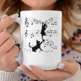 楽譜で遊ぶ面白い猫 コーヒーマグ 面白い贈り物