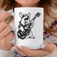 犬 ギタリスト ギター ペンブローク ウェールズ コーギー パパ ママ コーヒーマグ 面白い贈り物