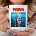 猫 ねこ 海 Paws アヒル コーヒーマグ 面白い贈り物
