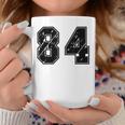 背番号 84 チーム短大スポーツ背番号付きユニフォーム コーヒーマグ 面白い贈り物