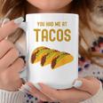 面白いタコス You Had Me At Tacos かわいい 愛らしいタコス フード コーヒーマグ 面白い贈り物
