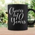 10歳、10歳の誕生日、グループ、10周年記念に乾杯。 コーヒーマグ ギフトのアイデア