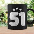 51 歳の誕生日番号 51 バルーン 51 歳の誕生日 コーヒーマグ ギフトのアイデア