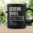 57歳の誕生日 ヴィンテージ レトロ 面白い 57歳 10月 1966 コーヒーマグ ギフトのアイデア