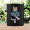 A Cozy Cat Wear Aweater And お揃い パンツ コーヒーマグ ギフトのアイデア