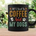 All I Need Is Coffee And My Dogs コーヒーマグ ギフトのアイデア