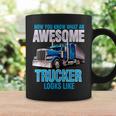 Awesome Trucker セミトラックドライバー ビッグリグ トラッカー コーヒーマグ ギフトのアイデア