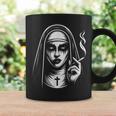 Badmoking Nun オカルトゴス 魔術&ホラー ゴシック コーヒーマグ ギフトのアイデア