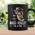 Bass-Ically I'm A Pro バスフィッシングアパレル メンズ キッズ コーヒーマグ ギフトのアイデア